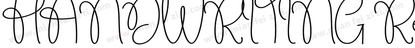 HANDWRITING Regular字体转换